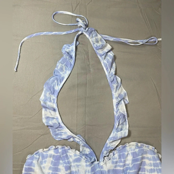 Majorelle Lilliana Mini Dress in Periwinkle Tie Dye Medium Summer Party Boho - Picture 4 of 16